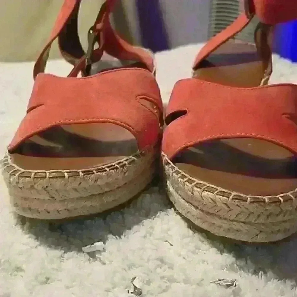 Franco Sarto platform sandals sz 9 1/2 - Picture 6 of 7